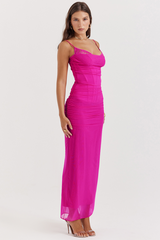 Nalini Fuchsia Maxikleid