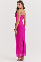 Nalini Fuchsia Maxikleid