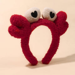 Red Fun Crab Hair Hoop