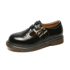 Retro-Schuhe mit Doppelschnalle