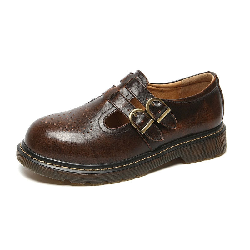 Retro-Schuhe mit Doppelschnalle
