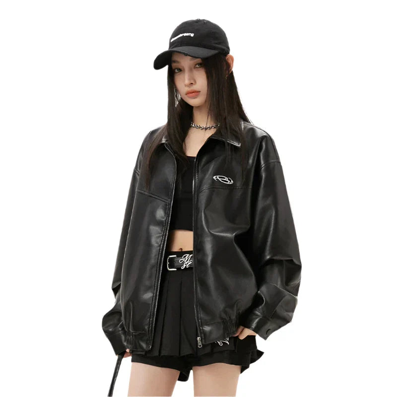 Korean Casual Leather Jacket