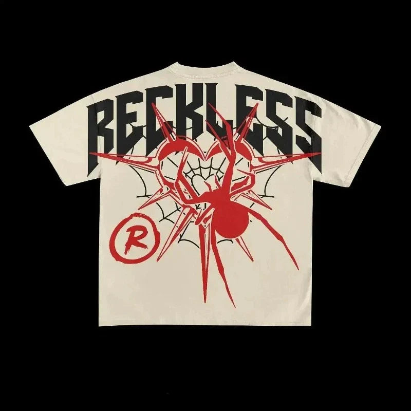 Oversized Y2K Goth American Graphic Tees