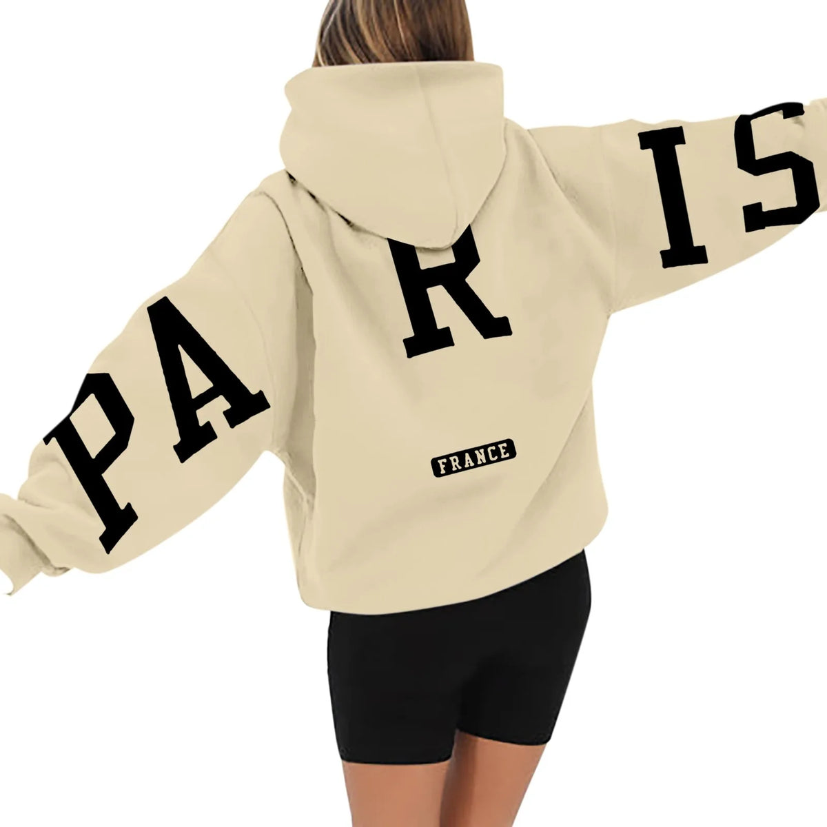 Printed Paris Hoodie for Women