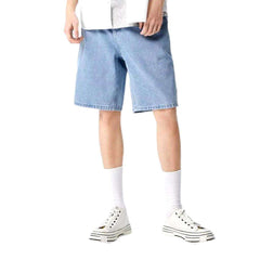Loose men denim shorts