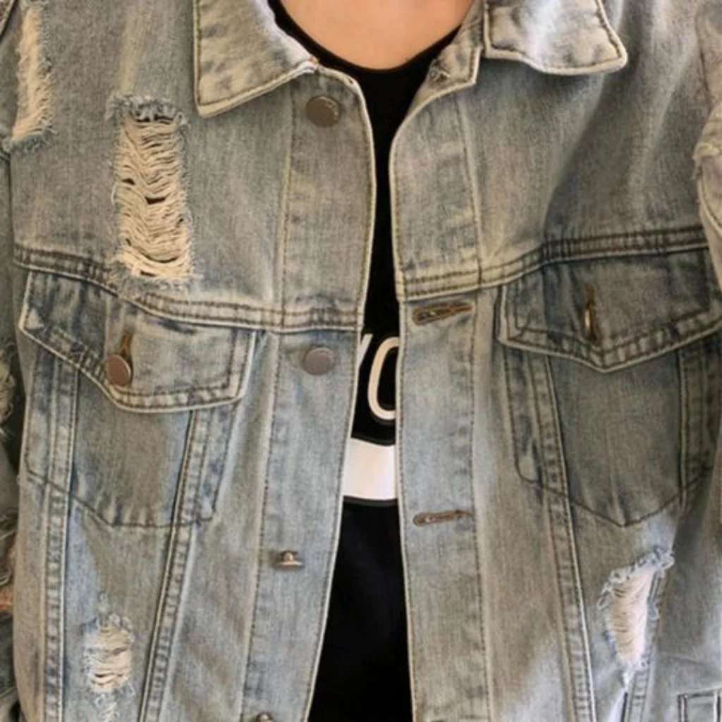 Vintage denim jacket for ladies