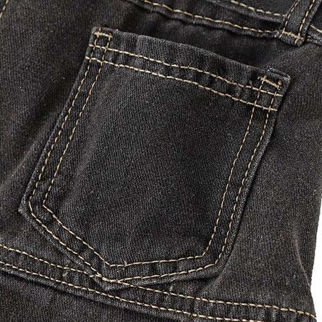 Denim skater skirt with belt