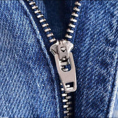 Straight cut mini denim skirt