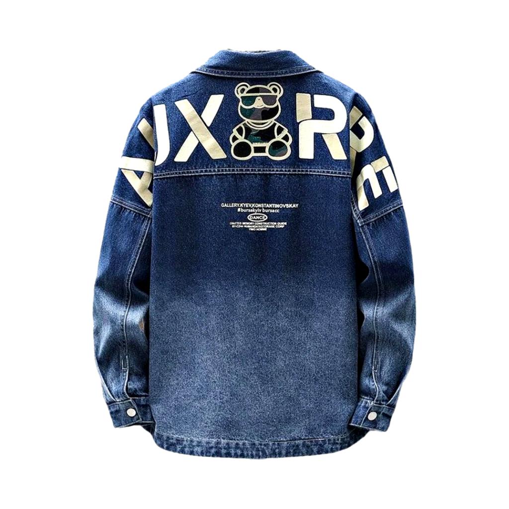 Oversized y2k men jean jacket