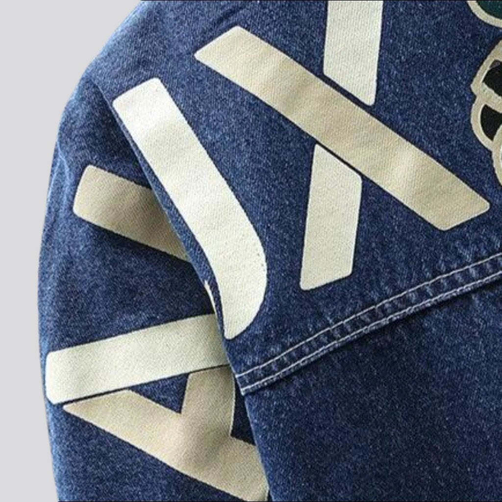 Oversized y2k men jean jacket