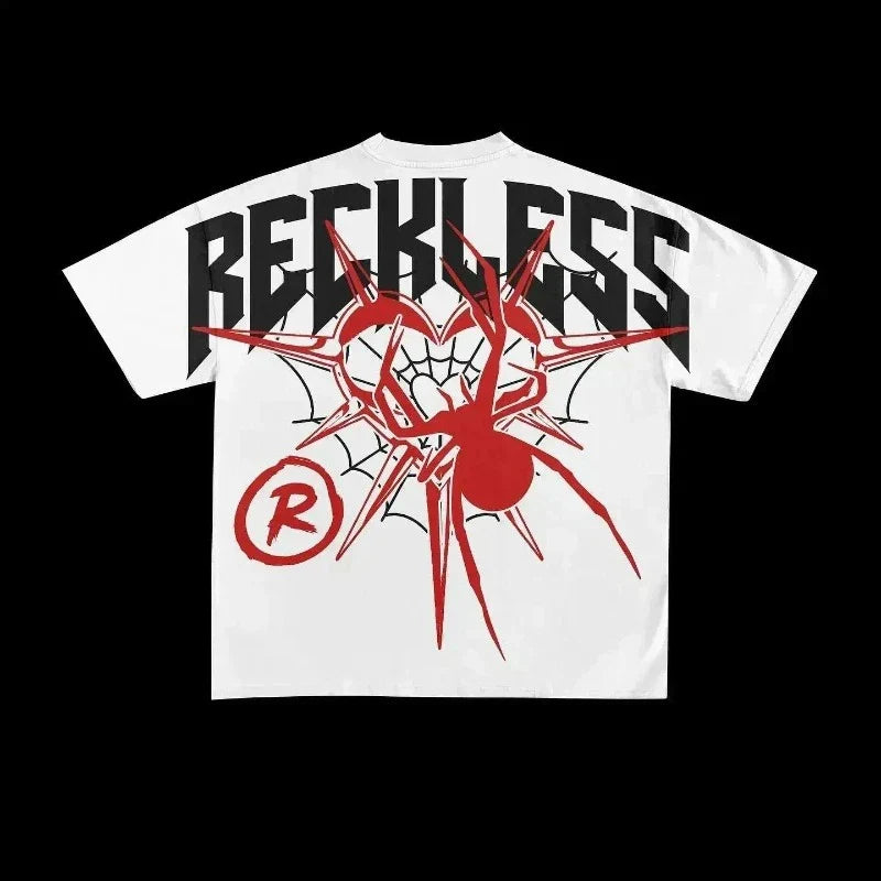Oversized Y2K Goth American Graphic Tees