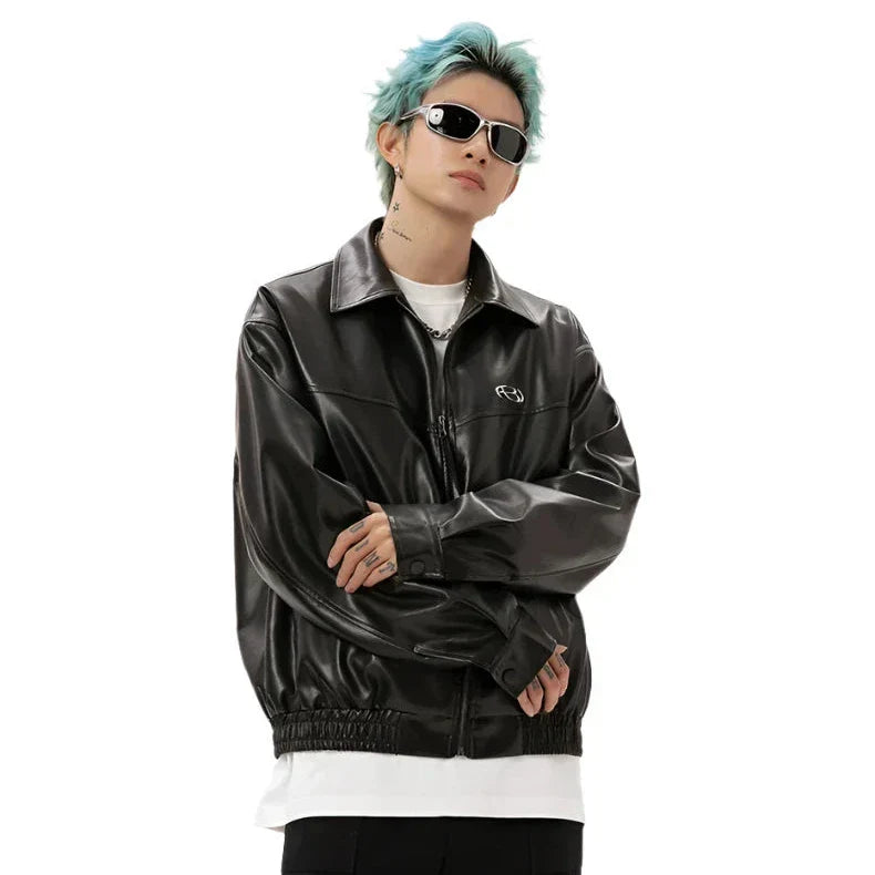 Korean Casual Leather Jacket