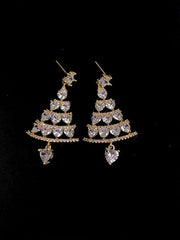 Charm-Ohrringe mit Strass-Anhänger