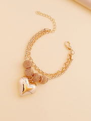 Multilayer Chain Bracelet Earrings & Necklace