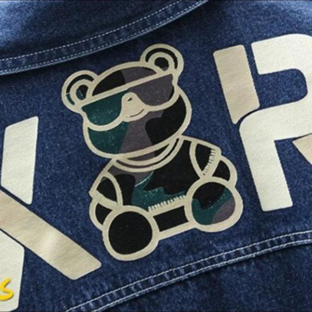 Oversized y2k men jean jacket
