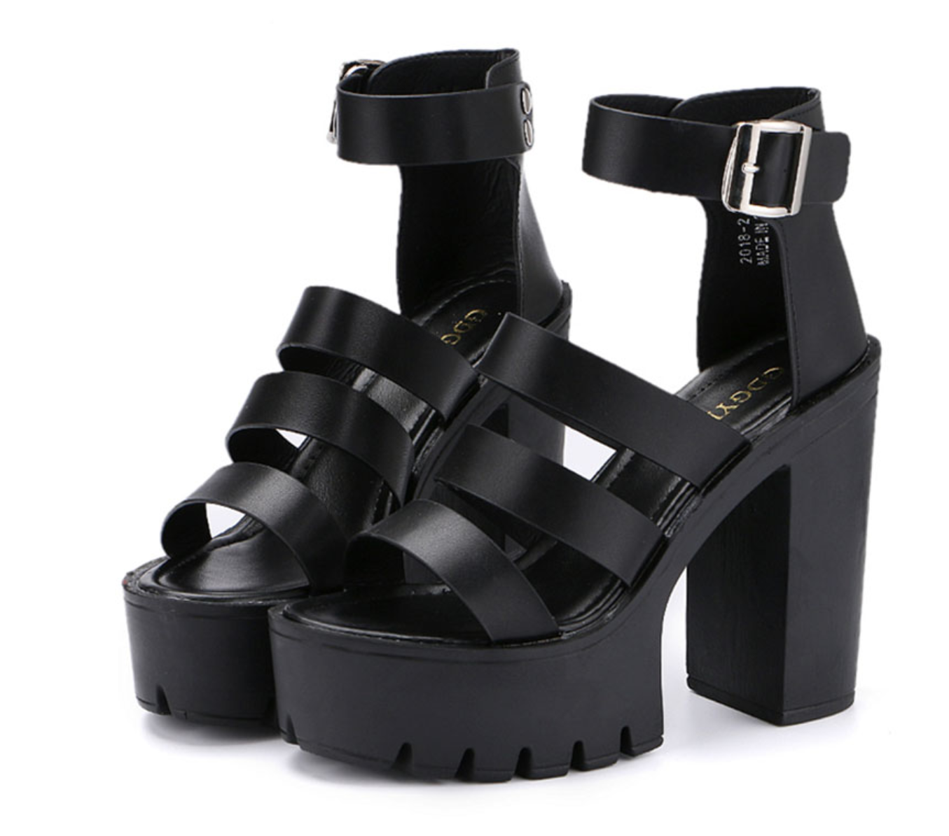Square Heels Sandals