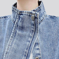 Patchwork y2k denim jacket for women