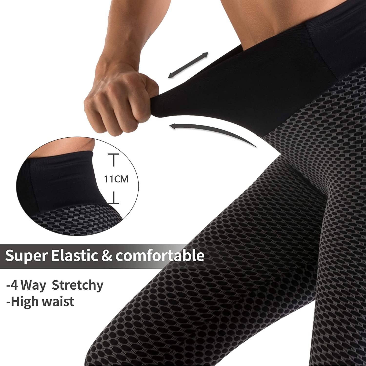 Seamless High Stretch Wide Band Waist Sports Leggings Sai Feel