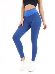 Seamless High Stretch Wide Band Waist Sports Leggings Sai Feel