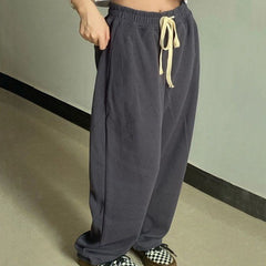 Simple Solid Color Baggy Sweatpants