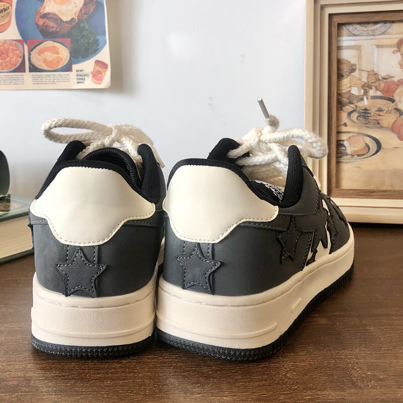 Y2K Stars Patchwork Aesthetic Baddie Women Sneakers