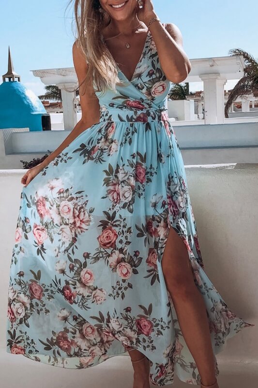 Sweet escape split maxi dress Sai Feel