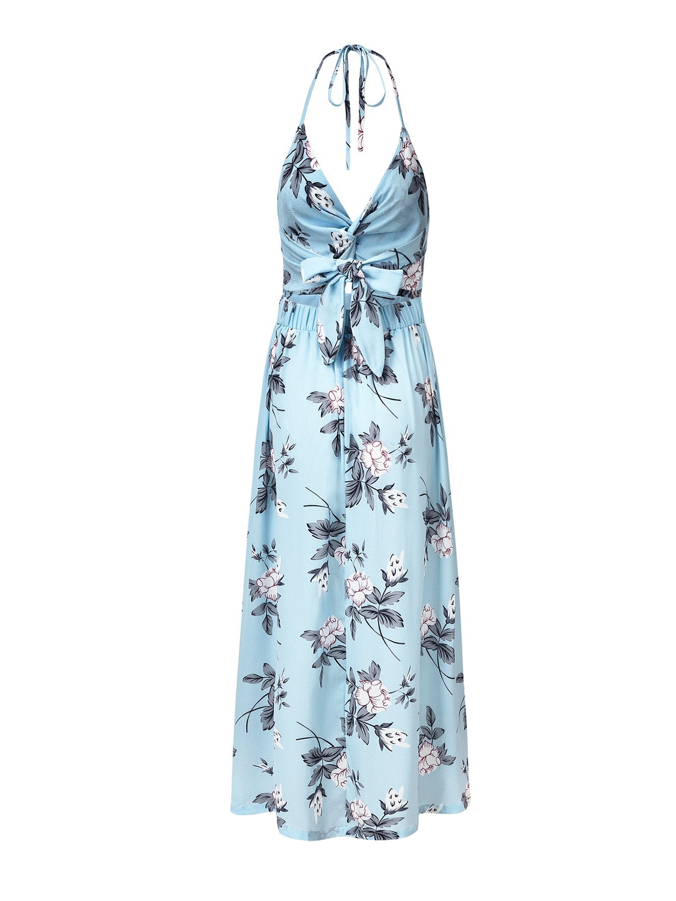 V-neck Floral Print Dress Sai Feel