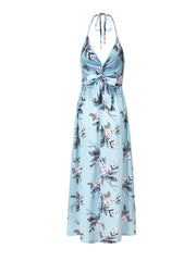 V-neck Floral Print Dress Sai Feel