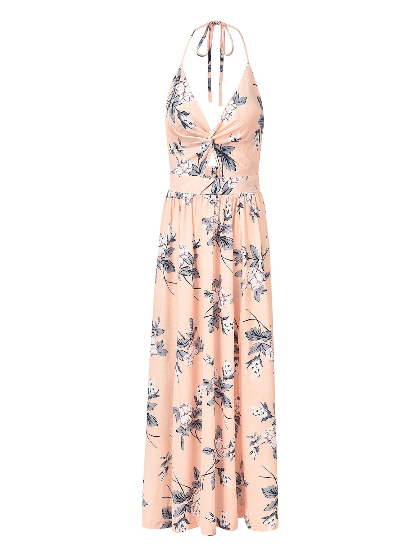 V-neck Floral Print Dress Sai Feel