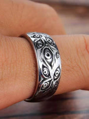 Herrenring mit Vintage-Augenmuster