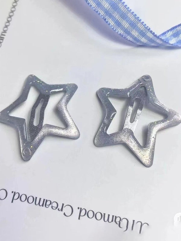 Glitter Star Shaped Hair Clip