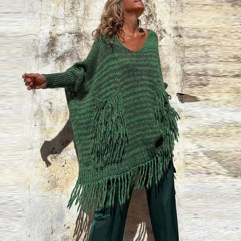 Vintage Casual Knitted Sweater Midi Dress InsStreet