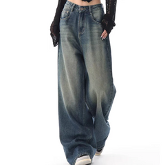 Vintage Wash 90's Baggy Boyfriend Jeans