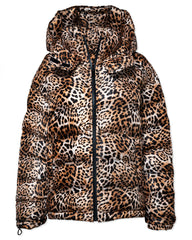Whistler Pufferjacke mit Leopardenmuster und Kapuze