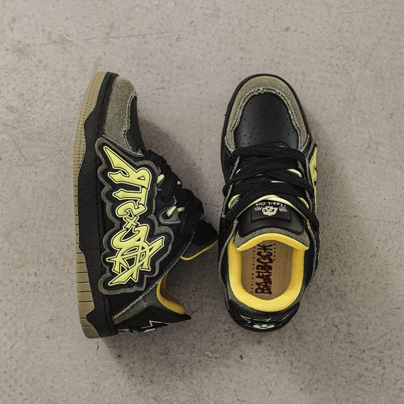 Sie und Ihn Y2K Street Skateboard Schuhe Bequeme Sneakers Paar Studenten Schuhe