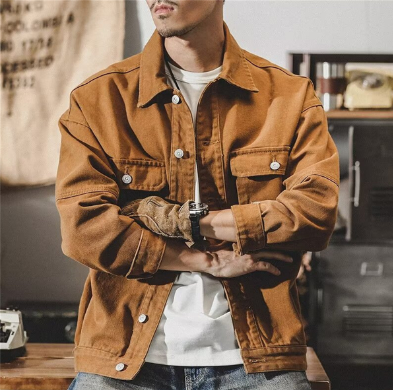 Y2k men's jeans jacket