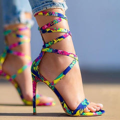 Lace-Up Closure Single Sole Heels Pairmore