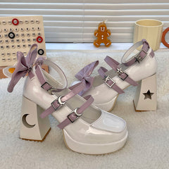 Schleife Stern Mond Heels Schuhe