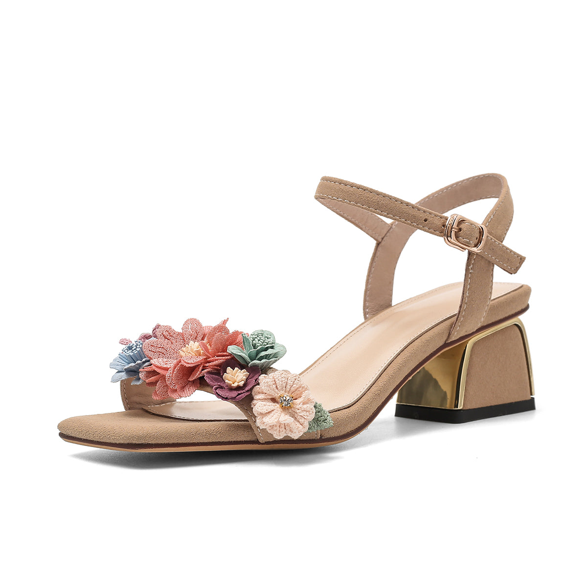 Betty Floral Ankle Strap Sandals Newgew