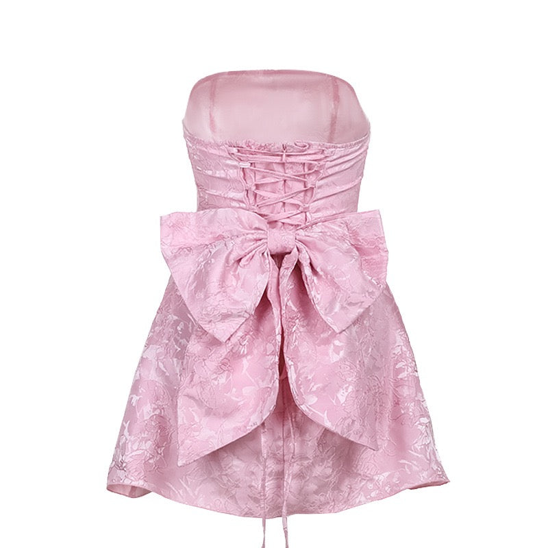 Harper – Ärmelloses Minikleid mit Schleifenverzierung