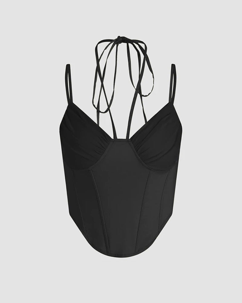 Mermaidens Korsett Neckholder-Top