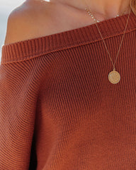 Bonnie Cotton Relaxed Knit Sweater - Camel - FINAL SALE