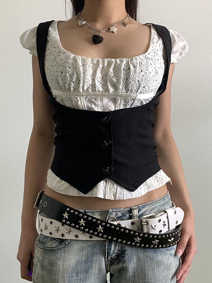 Korsett-Top mit Trägern