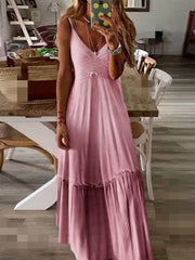 V-Neck Gradient Cami Dress