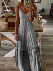 V-Neck Gradient Cami Dress