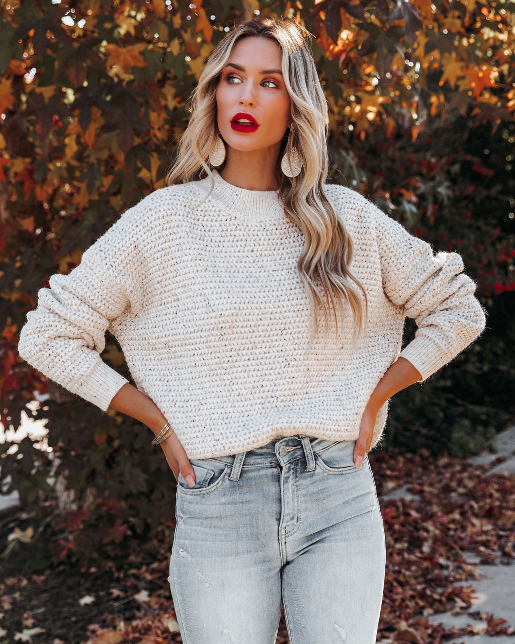 Carson Knit Sweater - Natural