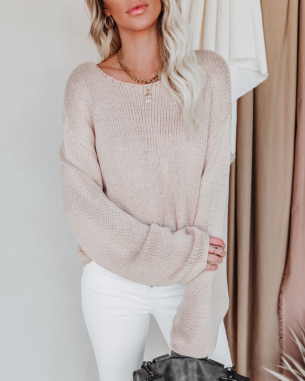 Christian Knit Sweater - Wheat