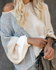 City View Colorblock Balloon Sleeve Sweater - FINAL SALE OLIV-001