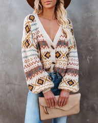 Country Cottage Button Front Relaxed Cardigan - FINAL SALE