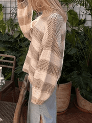 Pullover mit Rundhalsausschnitt und Streifen